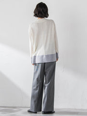 エクセレントウォーム裏起毛ワイドパンツ