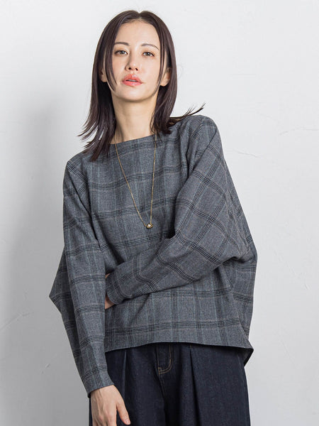 両面起毛ドロップショルダーブラウス≪洗える/セットアップ対応≫