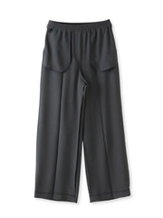 【大きいサイズ】ハイストレッチカルゼワイドパンツ