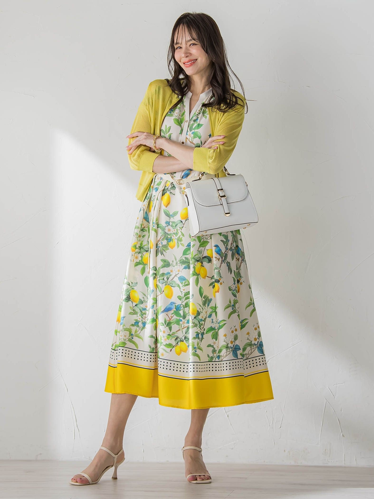 レモンプリントワンピース