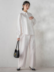 カーブデニムパンツ≪洗濯機で洗える≫