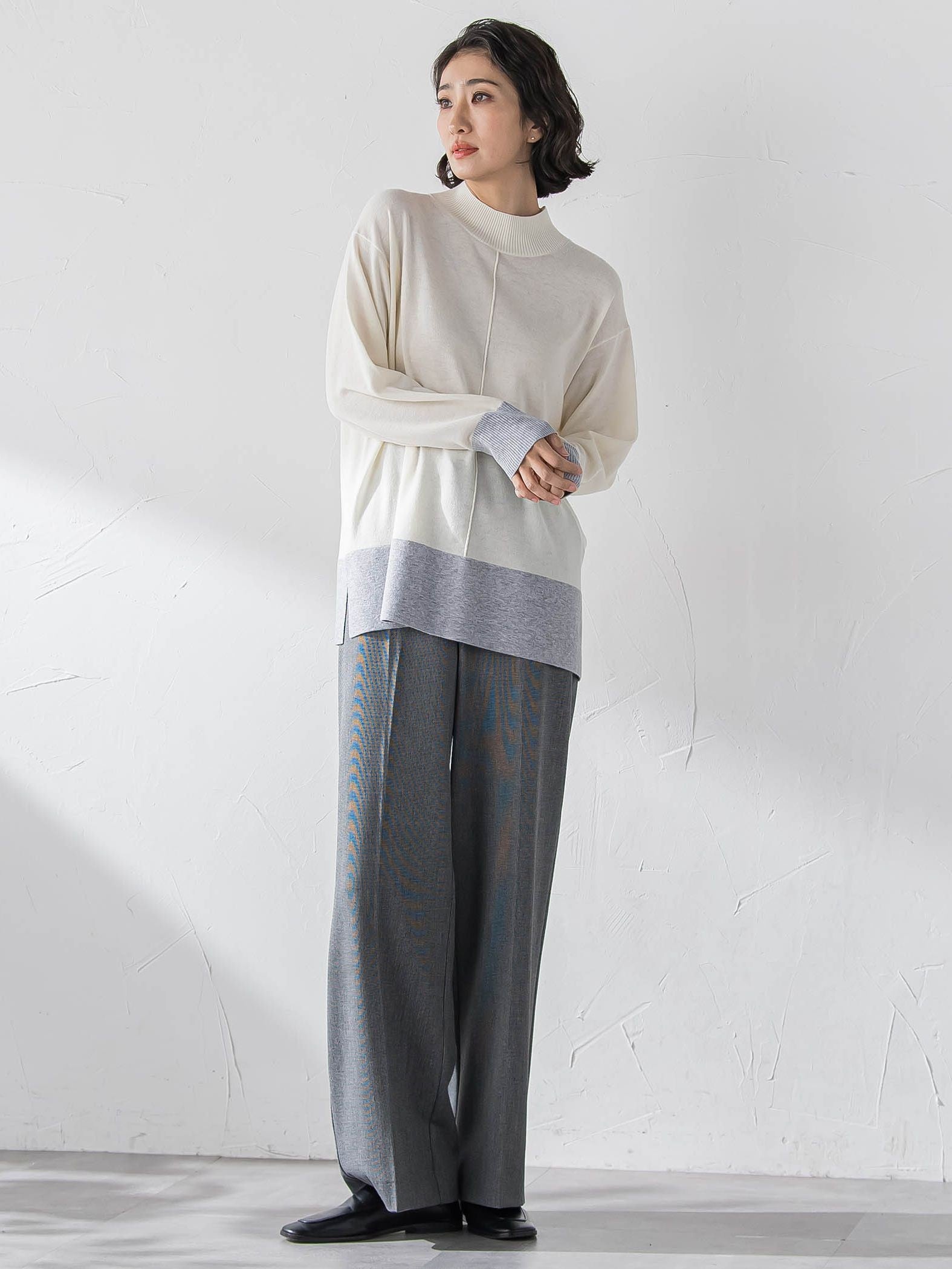 エクセレントウォーム裏起毛ワイドパンツ