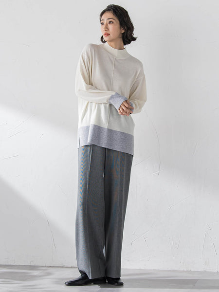 エクセレントウォーム裏起毛ワイドパンツ