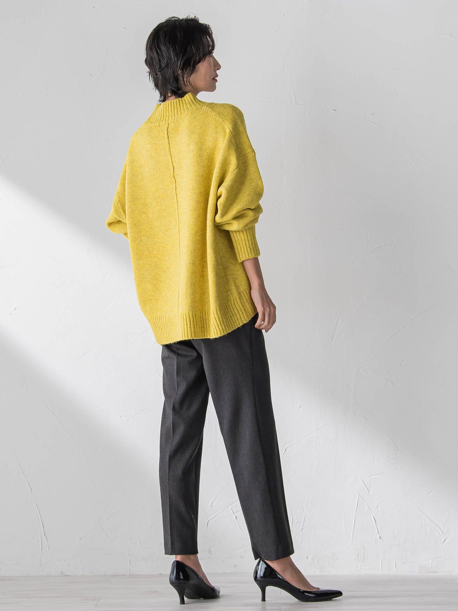 【WEB限定】”毎日頼れる”ゆったりモックネックニット