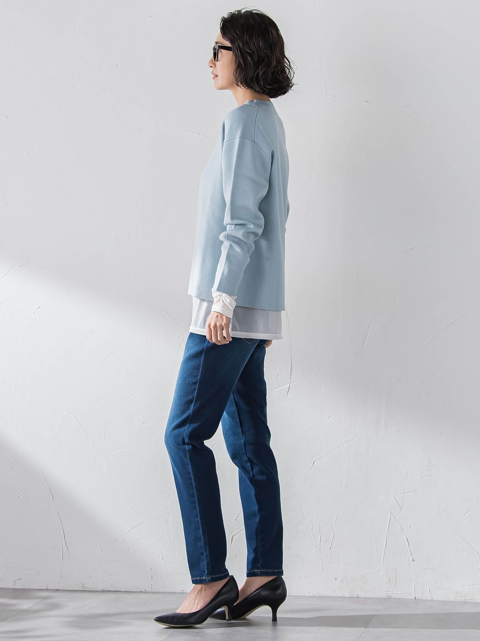 【WEB限定/大きいサイズ】”重ねるだけで格上げ”レイヤードインナー