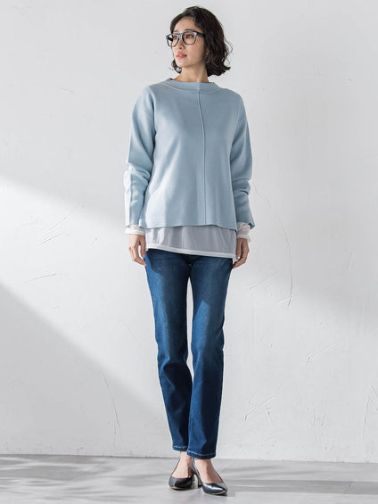 【WEB限定/大きいサイズ】”重ねるだけで格上げ”レイヤードインナー