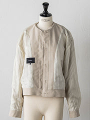 【受注会限定】リネンブレンド ステンカラーブルゾン