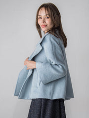 シャギーショートコート