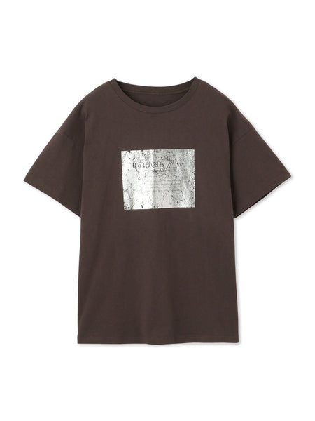 【WEB限定】スクエア箔オーバーサイズTシャツ≪手洗い可能≫