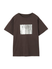 【WEB限定】スクエア箔オーバーサイズTシャツ≪手洗い可能≫