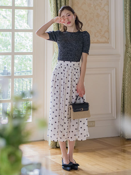 ドットシフォンスカート | QUEENS COURT（クイーンズコート  