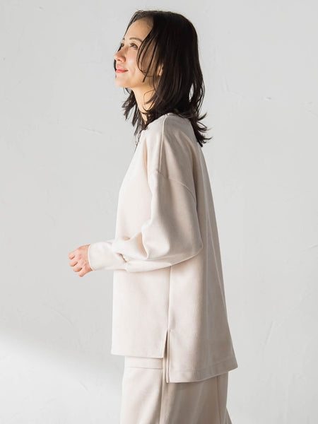 【WEB限定】フェイクスエードプルオーバー≪セットアップ対応/洗える≫