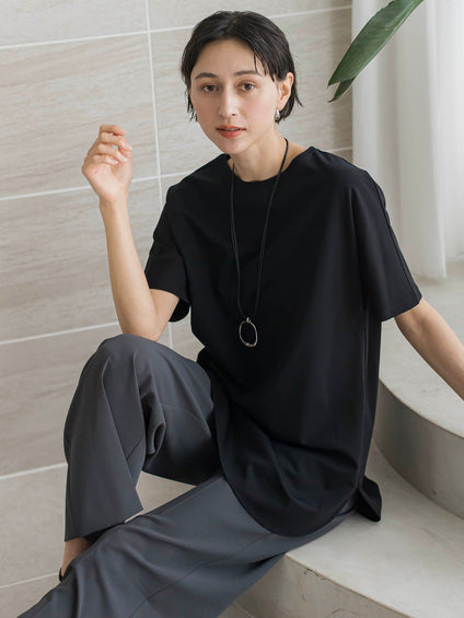 【WEB限定】”細身パンツも怖くない”Tシャツチュニック