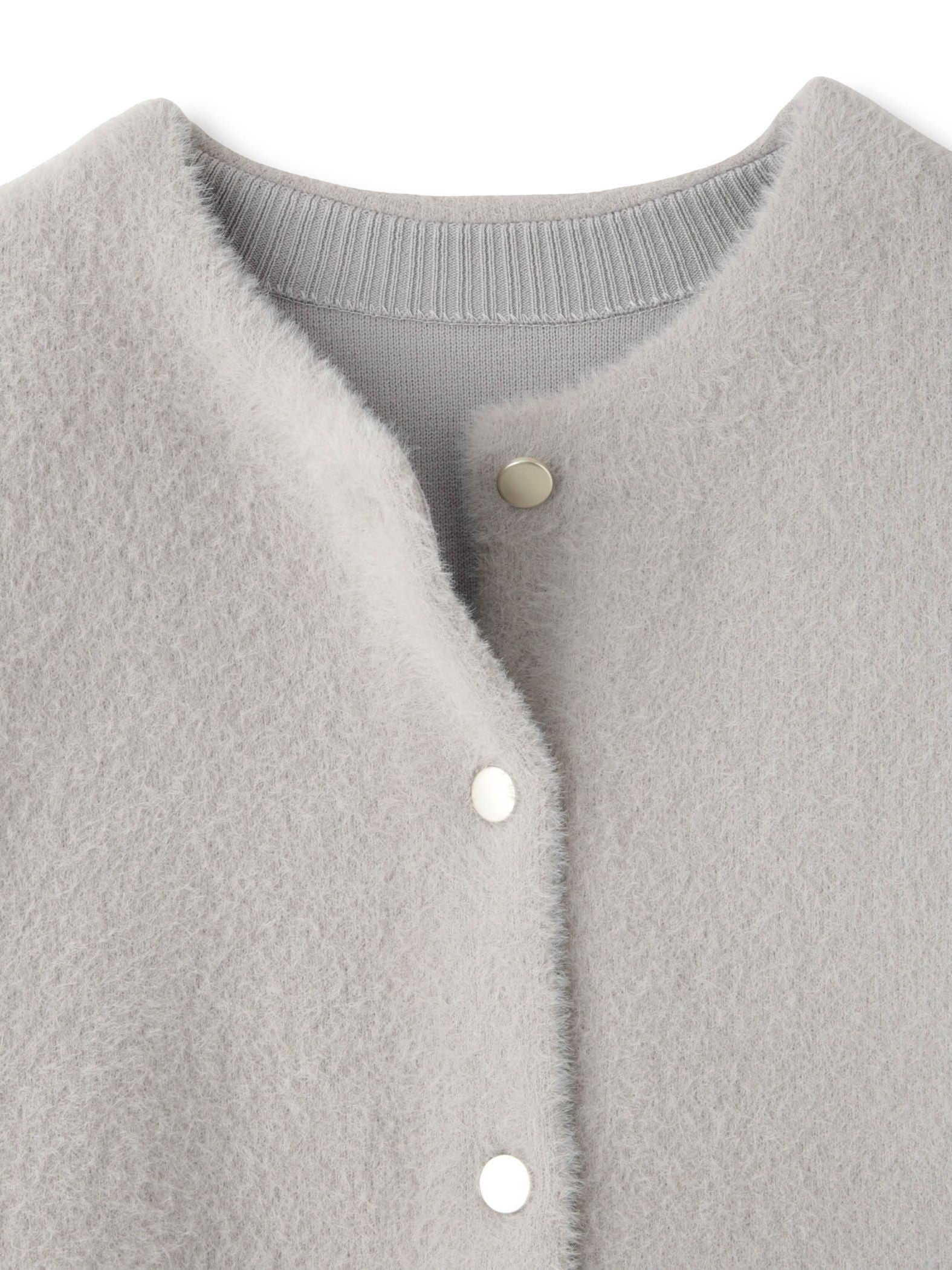 フェレットタッチWフェイスニットジャケット≪手洗い可能≫