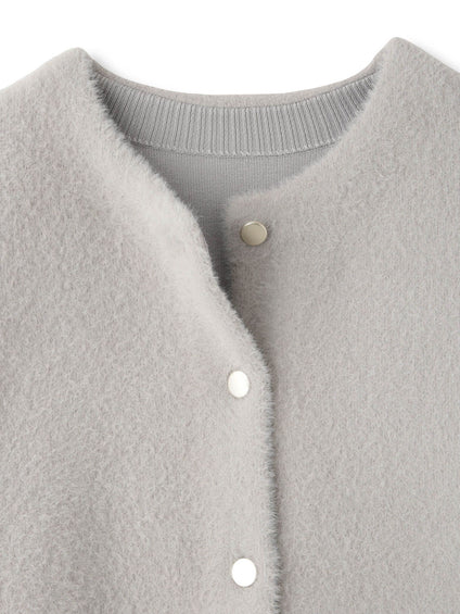 フェレットタッチWフェイスニットジャケット≪手洗い可能≫