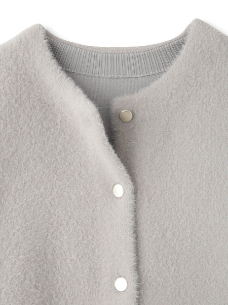 フェレットタッチWフェイスニットジャケット≪手洗い可能≫