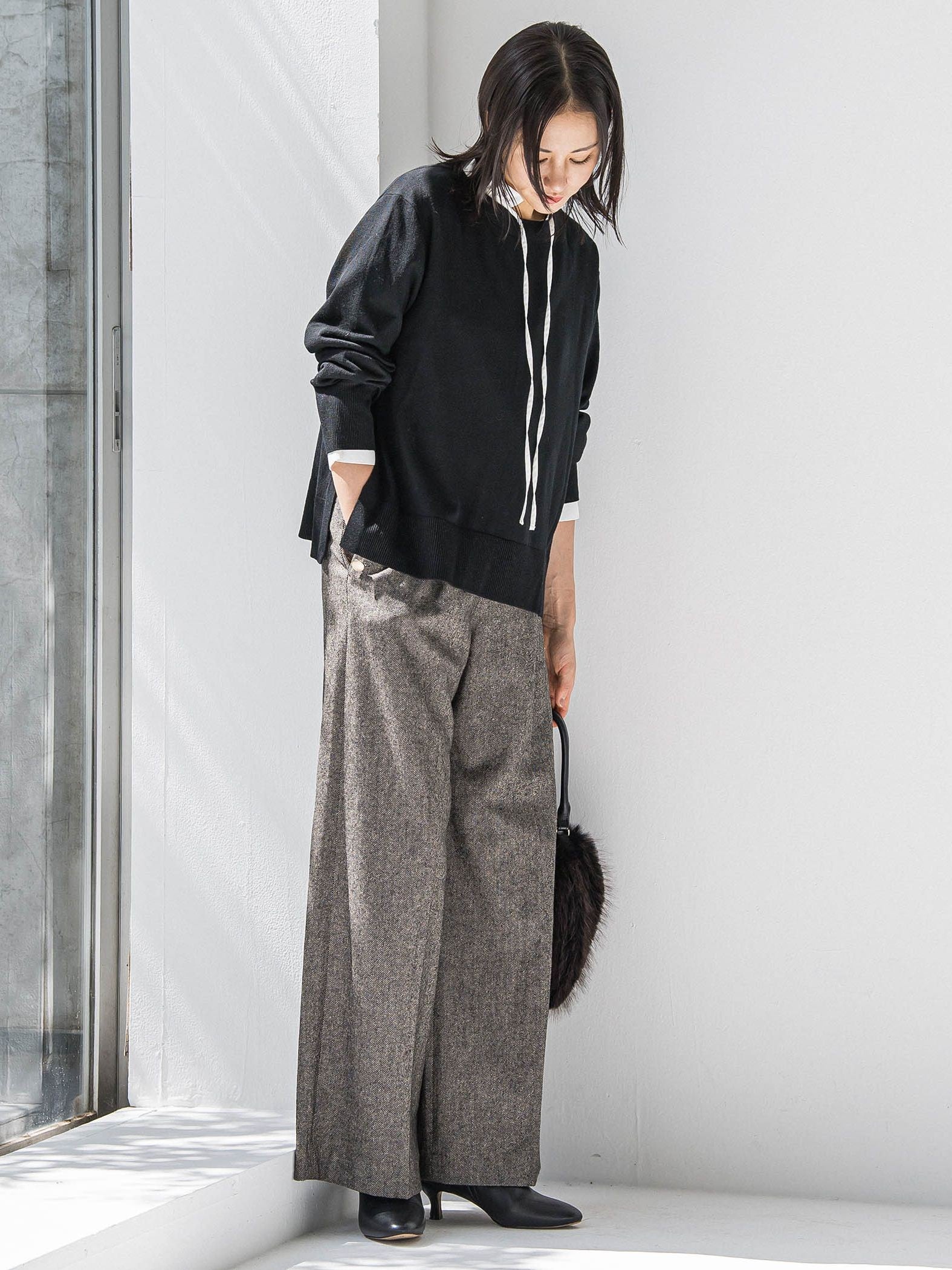 ANGELINAリブスリーブニット≪WEB限定11号/洗える≫