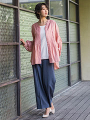 【WEB限定/大きいサイズ】マルーデデニムワイドパンツ