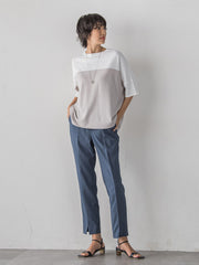 【WEB限定】”涼感”バイカラーニット