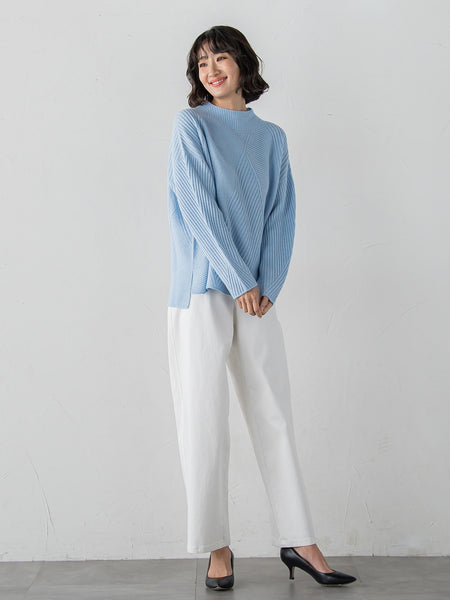 ヘリンボーンニット