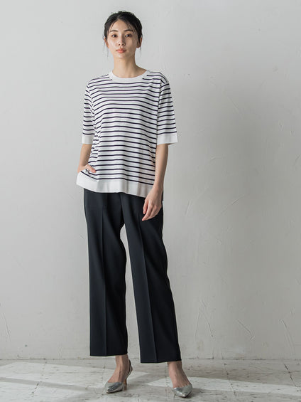 【新色追加/追加生産分入荷】VIS Tシャツニットプルオーバー≪手洗い可能≫