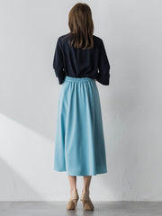 ダブルサテンブラウス