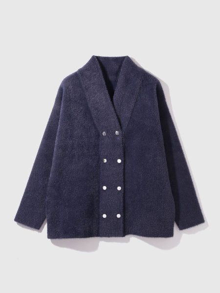 フェレットタッチWニットジャケット≪手洗い可能≫