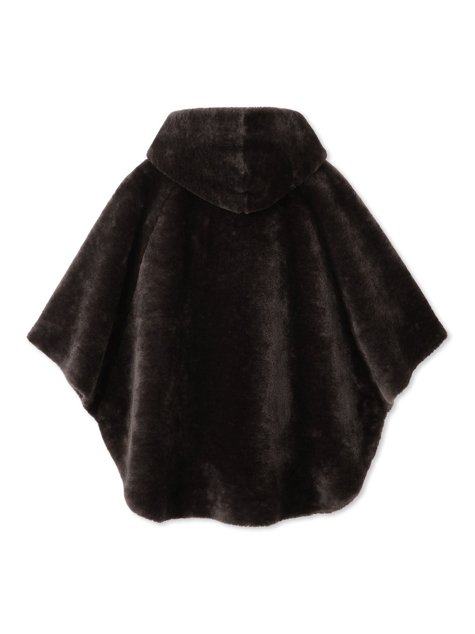ショートファーボンディングケープコート