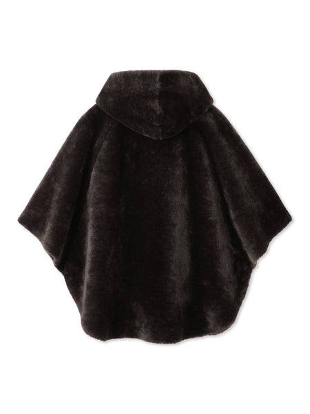 ショートファーボンディングケープコート