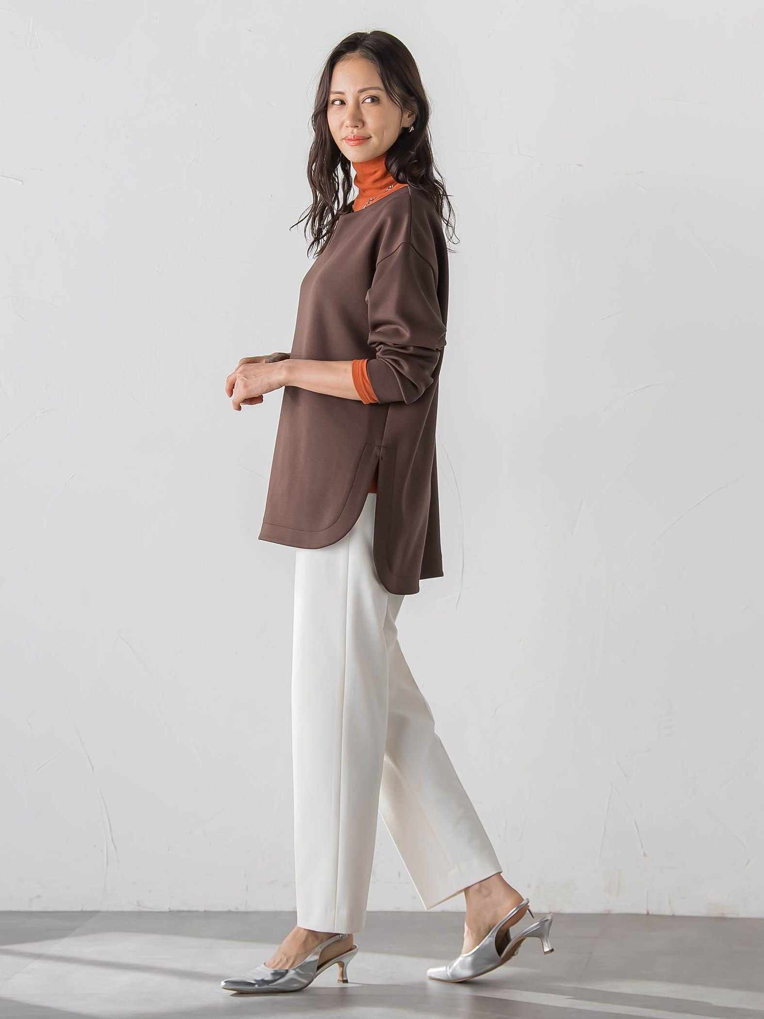 【WEB限定】【Skinea】≪着るスキンケア≫タートルネックカットソー