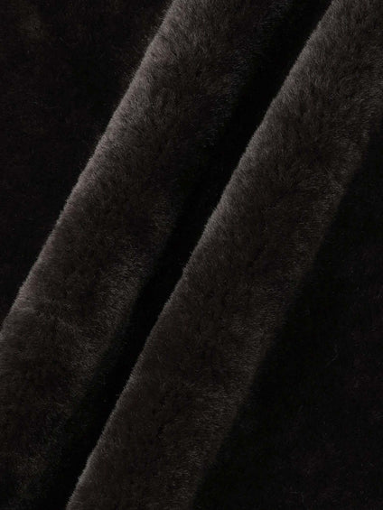 ショートファーボンディングケープコート