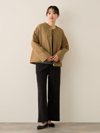 ファーキルトリバーシブルZIPブルゾン