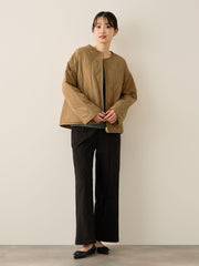 ファーキルトリバーシブルZIPブルゾン