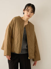 ファーキルトリバーシブルZIPブルゾン