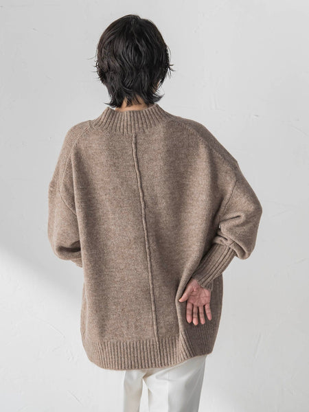 【WEB限定】”毎日頼れる”ゆったりモックネックニット