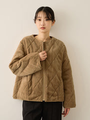 ファーキルトリバーシブルZIPブルゾン