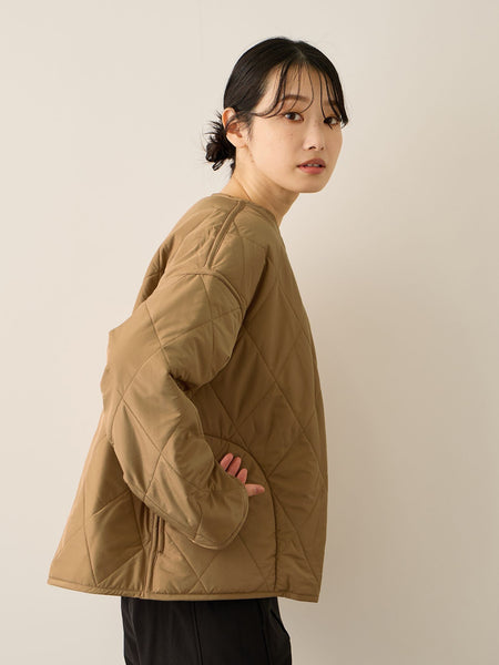 ファーキルトリバーシブルZIPブルゾン