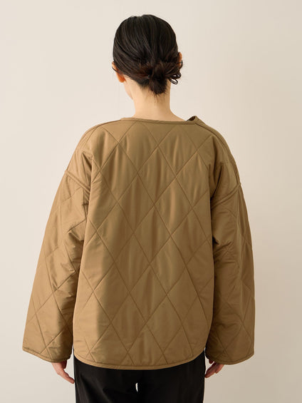 ファーキルトリバーシブルZIPブルゾン