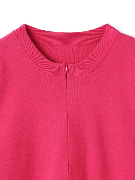 【WEB限定】お肌にやさしいファスナーニット≪手洗い≫