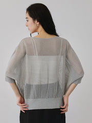 リネニースパークリングニットプルオーバー