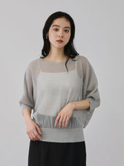 リネニースパークリングニットプルオーバー