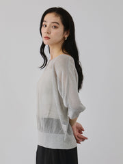 リネニースパークリングニットプルオーバー