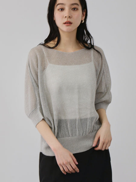 リネニースパークリングニットプルオーバー