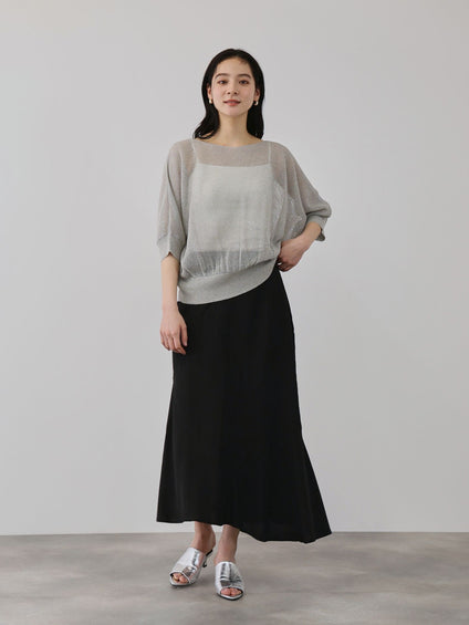 リネニースパークリングニットプルオーバー