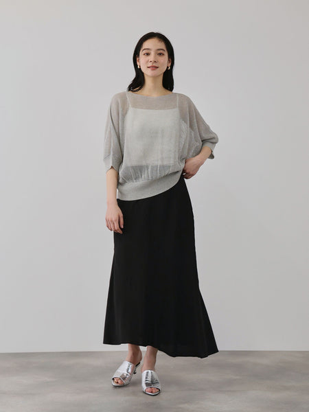 リネニースパークリングニットプルオーバー