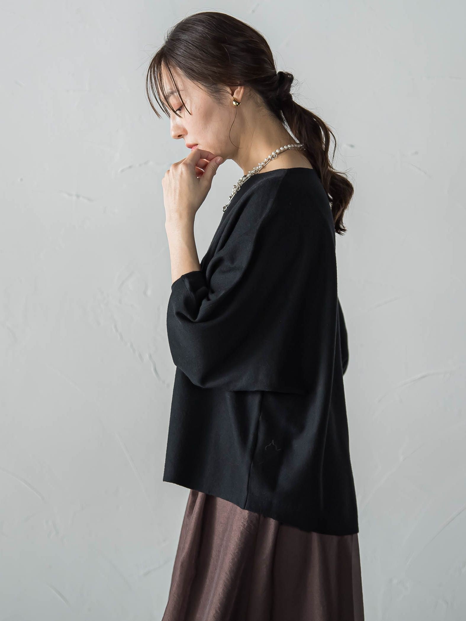 【WEB限定】エレカットドルマンニット