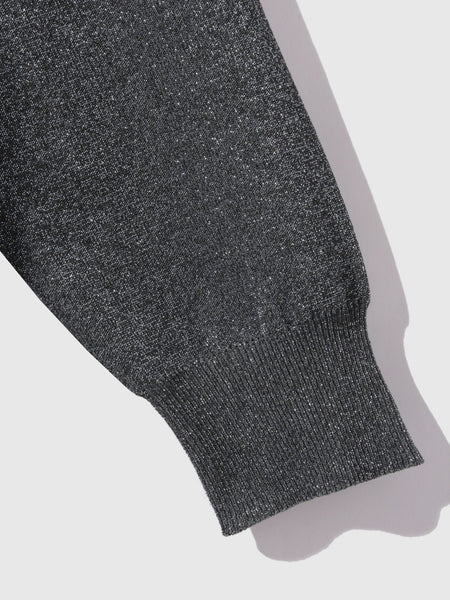 エアリーグリッターラウンドヘムニット≪手洗い可能≫