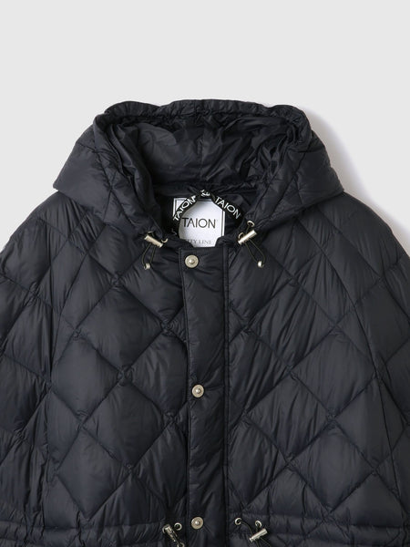 TAION　ダウンケープコート≪手洗い可能≫