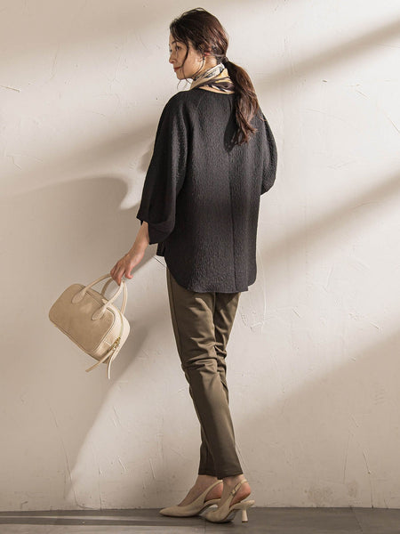 【WEB限定】エアリージャガードブラウス≪洗濯機で洗える≫