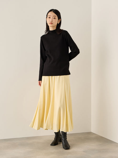 フローイングウールサーキュラースカート